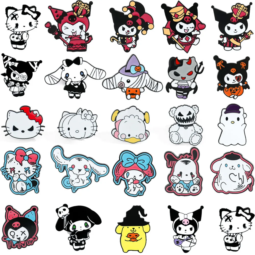 

Sanrio Hello Kitty Brppch Mymelody Kuromi Pochacco Action Anime Figures Cute Cartoon Backpack Clothing Ornament Childrens Gifts