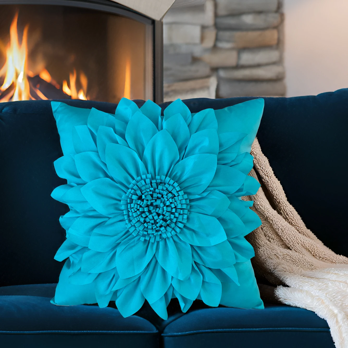 Decorative Cushion Covers For Sofa 3D Sunflower Pillow Cover Bed Couch Bohemia Pillow Case