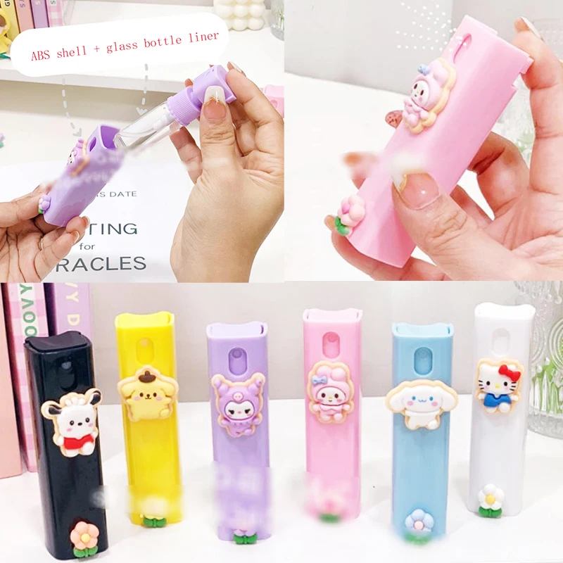 

10Ml Hello Kitty Portable Spray Bottle Cartoon Cinnamoroll Mini Empty Bottle Refillable Cosmetic Perfume Alcohol Atomizer Travel