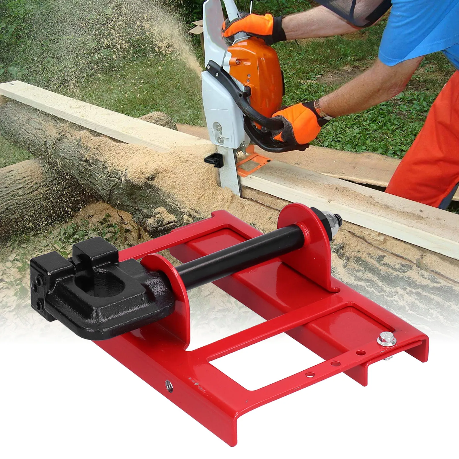 Chainsaw Mill Lumber Cutting Guide Vertical Mini Portable Wood Timber Milling Attachment