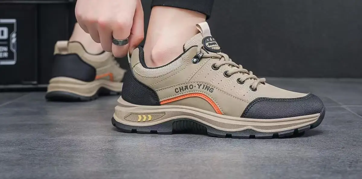 ربيع 2025 أحذية رجالية عصرية للرياضات الخارجية كاجوال مضادة للانزلاق ومقاومة للاهتراء لتسلق الجبال أحذية عمل مريحة متعددة الاستخدامات...
