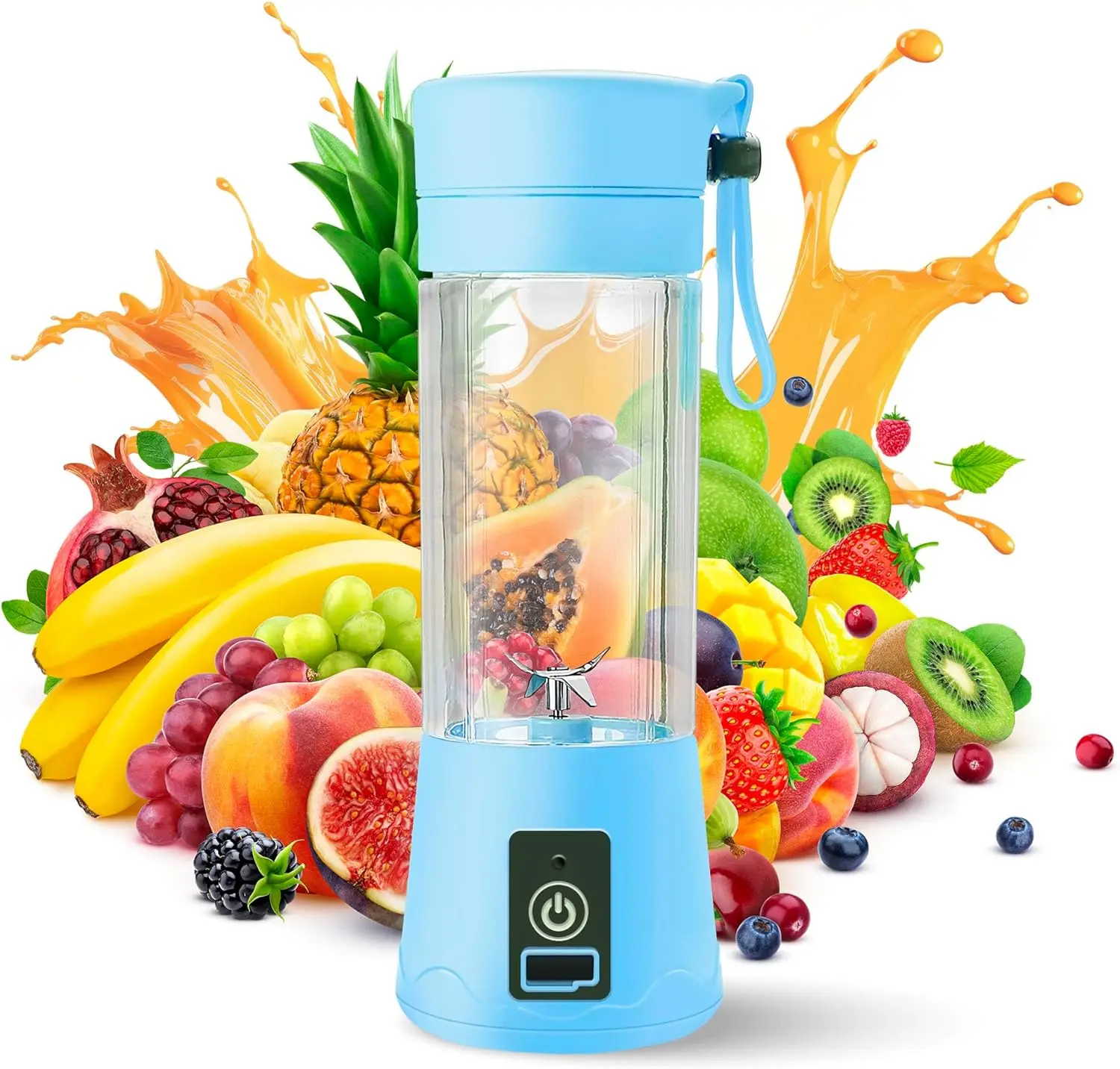 Compact USB Rechargeable Electric Juicer and Smoothie Maker