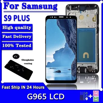Display LCD S9 Plus G965U G965W G9650 G965U1 G965F per Samsung S9+ con Touch Screen e Cornice