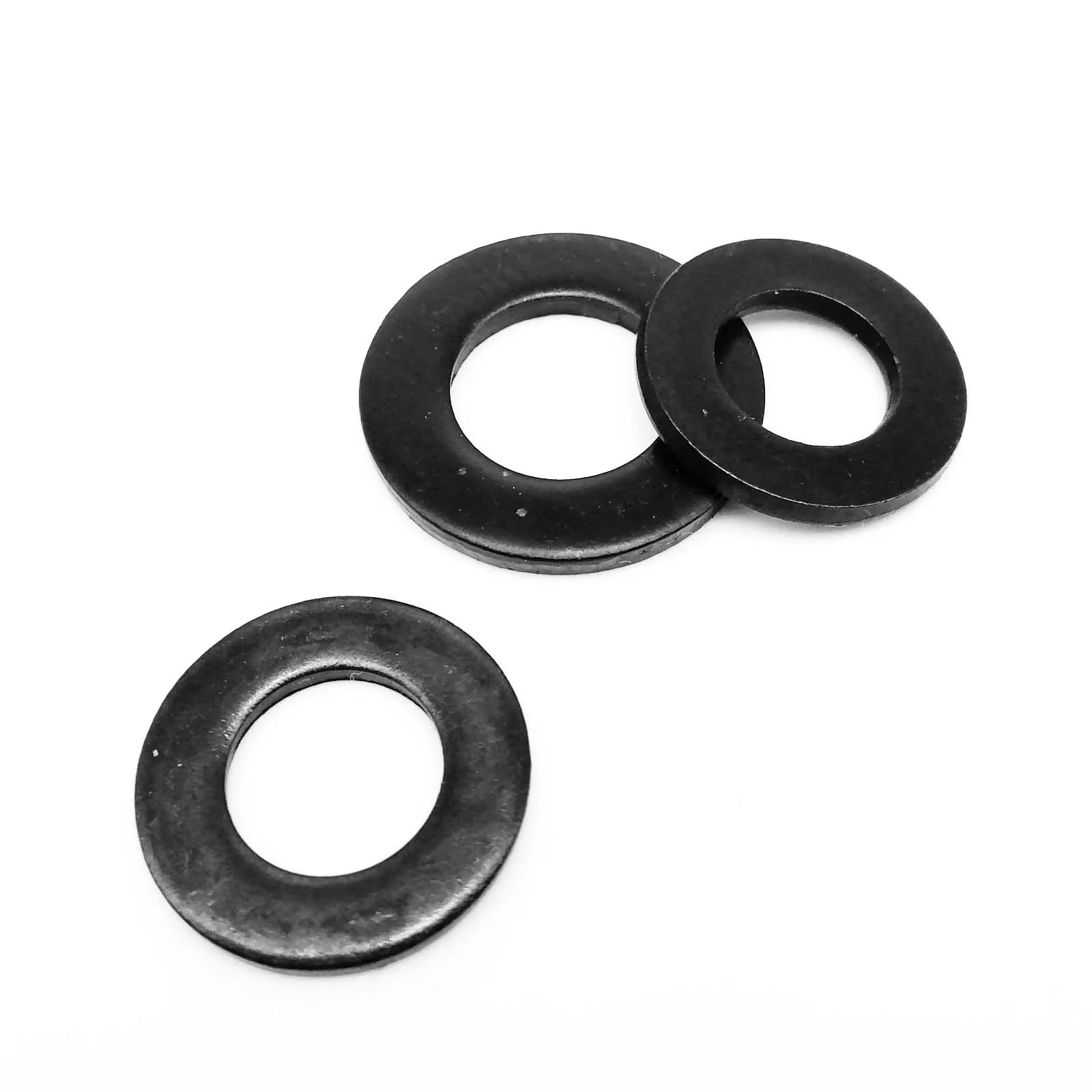 Premium Black Plated Stainless Steel Flat Washer Gasket Pad