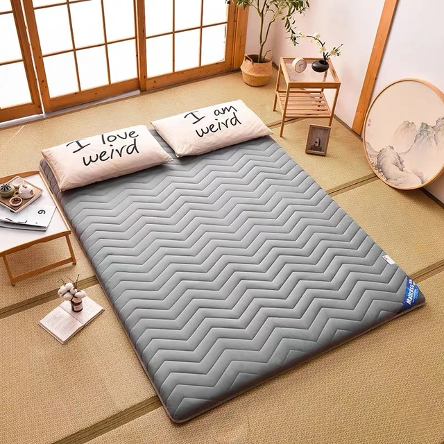 Foldable Matela Bedroom Furniture Gray Double Mattress Mattress for  Sleeping Mats on the Floor Futon Matress Tatami - AliExpress