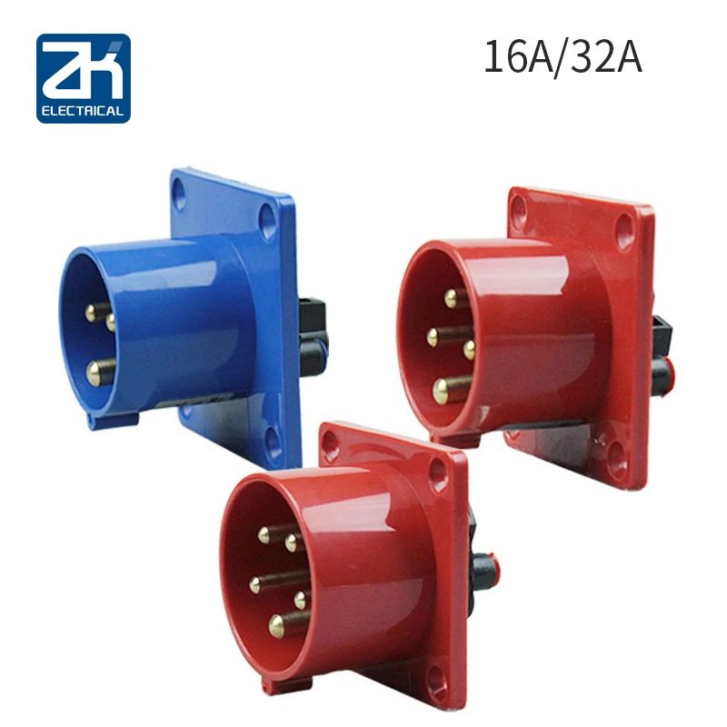 Tomada Refrigerada Industrial do Caminhão Tomada Reversa 3-núcleo 4-core 5-core 16 32a Conector Escondido