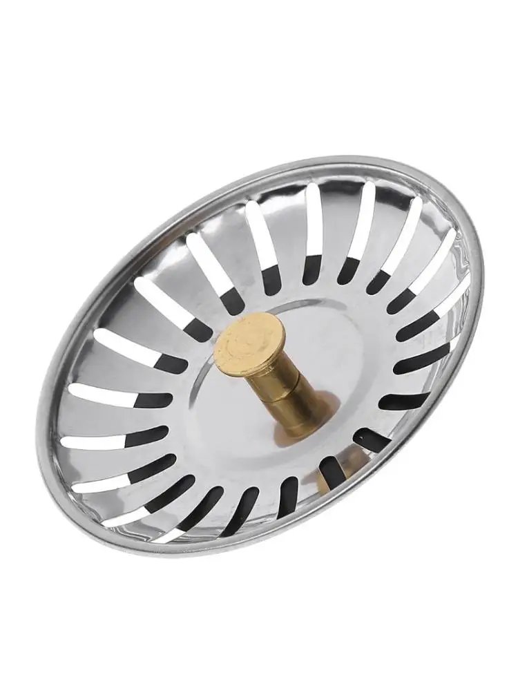 Kitchen waste Stainless steel sink filter plug Drain filter plug kitchen leftovers leaves water trough
