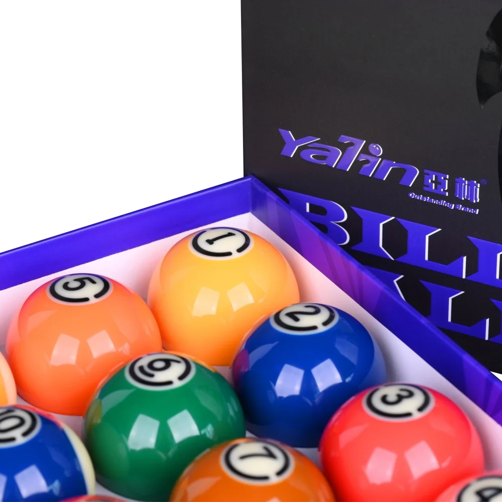 YALIN Club TV-Pro Black Kingkong Phenolic Resin Billiard Pool Ball Set 2-1/4" (57.2mm)