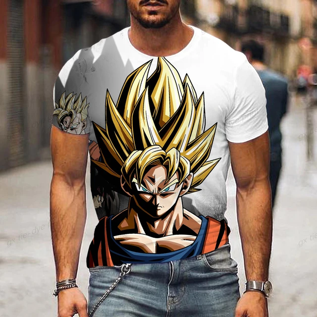 Camiseta Stompy Goku Desenho Estampada - Preto