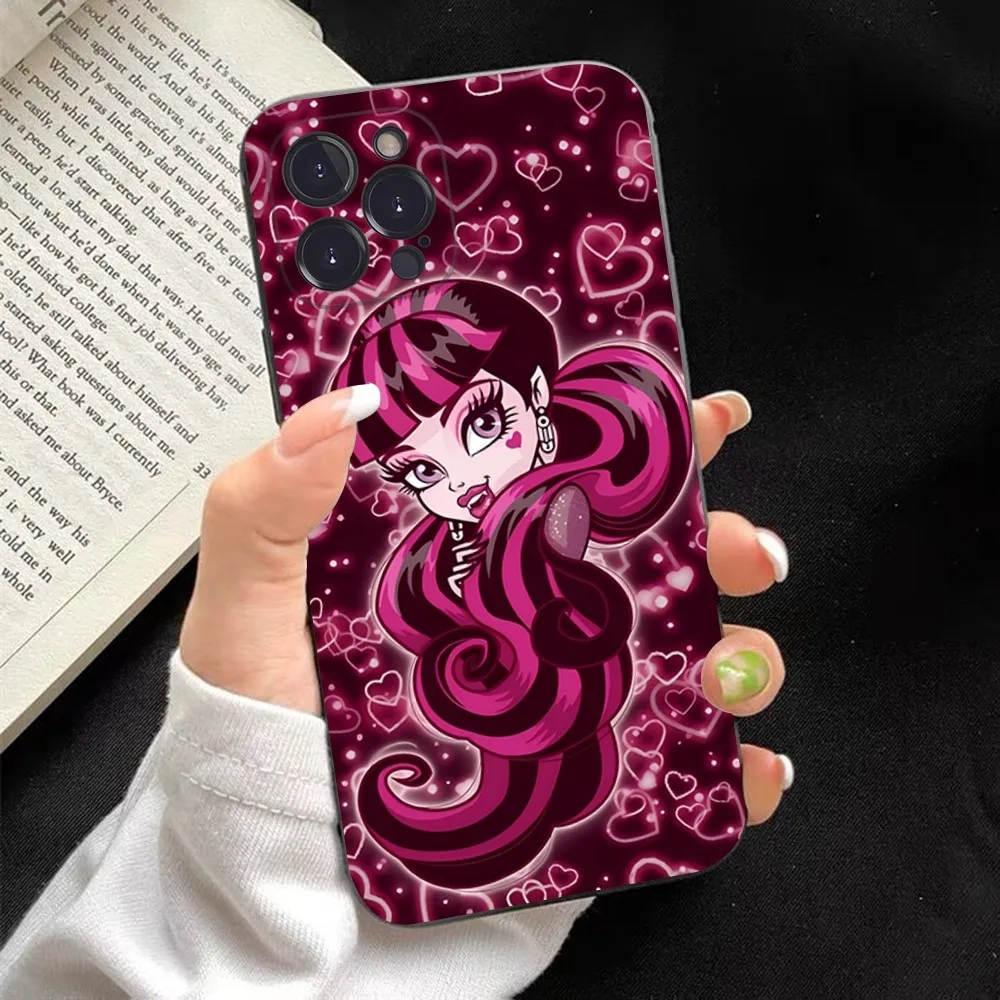 thumbnail image 1 of Funda de teléfono de Anime m-monsters h-high para iPhone, carcasa para iPhone 15, 14, 11, 12, 13, Mini Pro, XS, Max, 6, 7, 8 Plus, X, XR, SE, 2020, 1 of 5