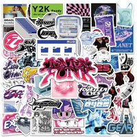 53PCS Y2K Girls VSCO 90s Harajuku Style Vintage Stickers Cute Aesthetic Decal Diary Motorcycle Laptop Scrapbook Toy Sticker 1