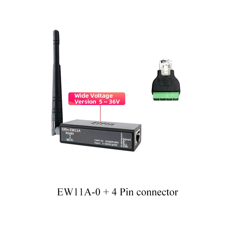 ตัวเลือกสินค้า อุปกรณ์แปลงสัญญาณ RS485 เป็น WiFi สำหรับ IoT
