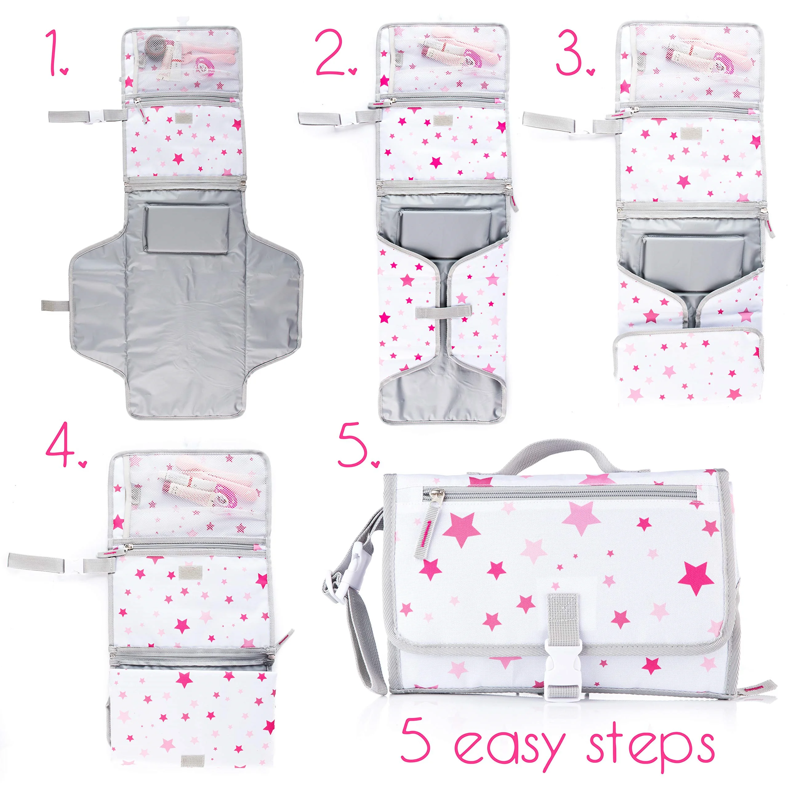 New Femimin Multifunction Infant Foldable Diaper Changer Waterproof Pad Newborn Supplies Newborn Portable Baby Changing Pad
