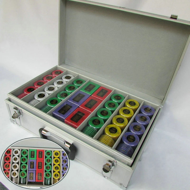 Set Di Chip Di Cristallo Anticontraffazione Di Macao Baccarat Special Chip Coin Texas Hold'Em Puntelli Professionali Per L'Intrattenimento Di Chip