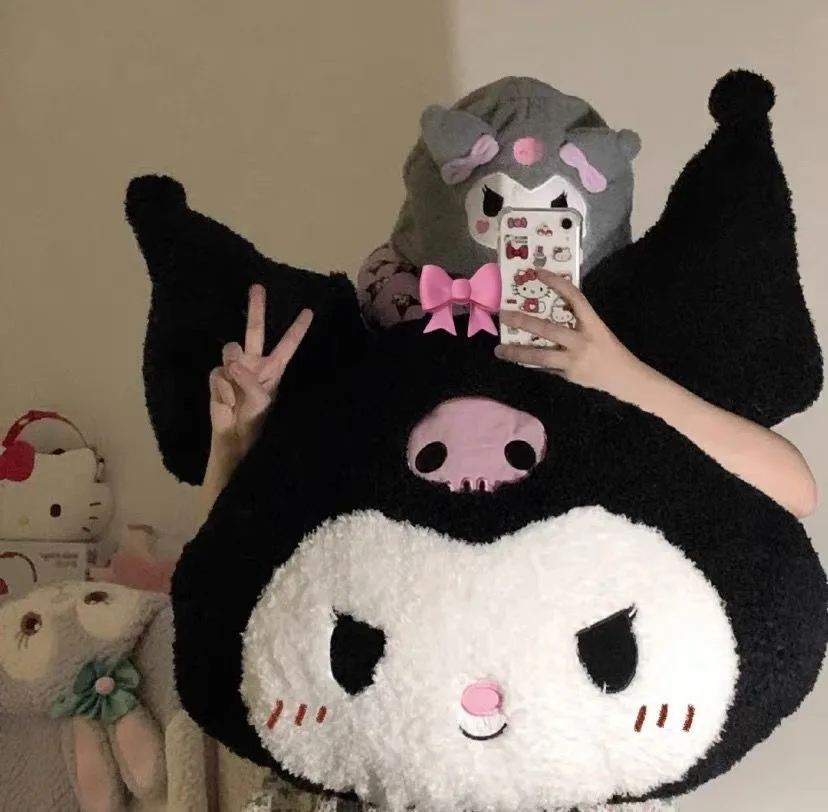 Oversized Kuromi Melody Plush Pillow Giant Toys Super Soft Plush Pillow Cushion Kawaii Plush Sweet Housewarming Birthday Gift