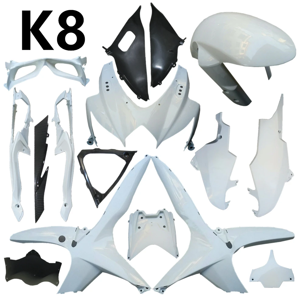 Motorcycle For Suzuki GSXR600-750 GSXR750 K8 2008 2009 2010 Bodywork Fairing Components Injection ABS Unpainted Plastic Parts Motorcycle Fairing Motorcycle Accessories