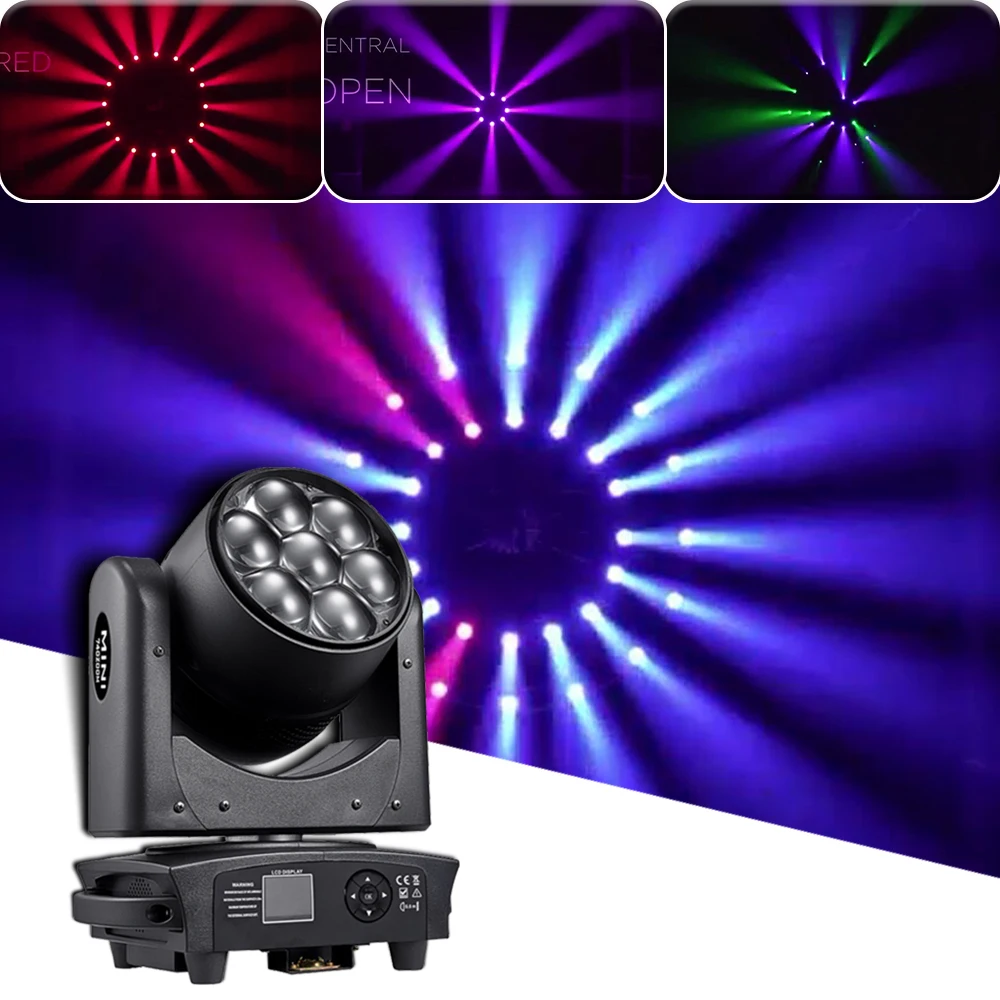 

NEW Mold 7x40w Zoom Wash Beam LED Moving Head Lights RGBW Stage Light DMX512 For Patry DJ Lights Disco Lights Concert Spotlight