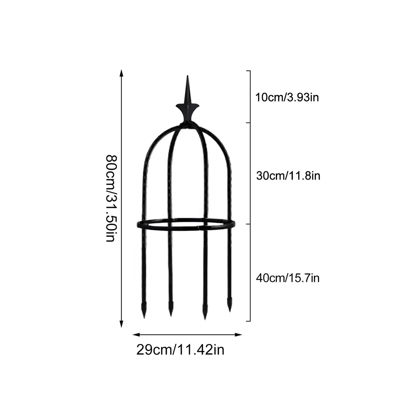 US Tower Obelisk Garden Trellis Tall Plant Support for Climbing Vines