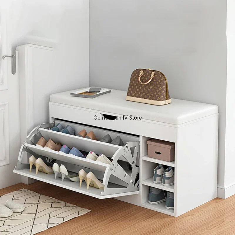 Modern Shoe Cabinets Storage Entrance Stool Entrance Hall Shoe Cabinets Bench White Living Room Schoenenkast Home Furniture