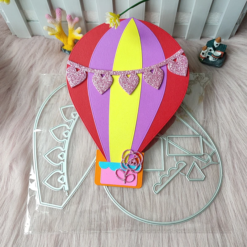 

New Giant hot air balloon Metal Cutting die mould scrapbook decoration embossed photo album decoration card making DIY