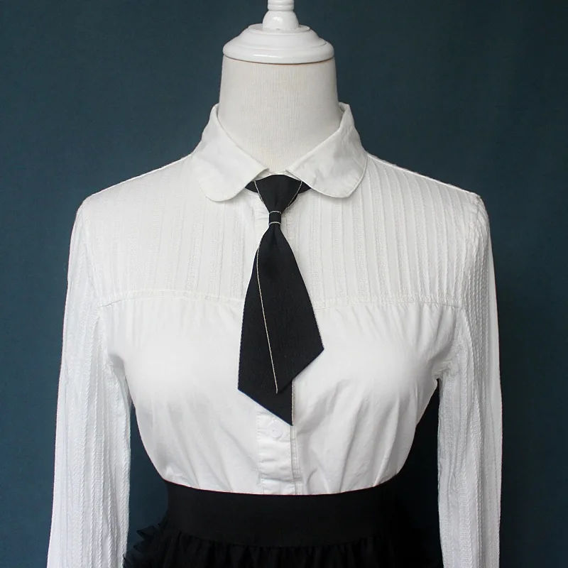 Simple Slim Neck Tie Bowtie Men's Women's Business Dress College Style Shirt Bow Collar Flower for Womens Children Accessories