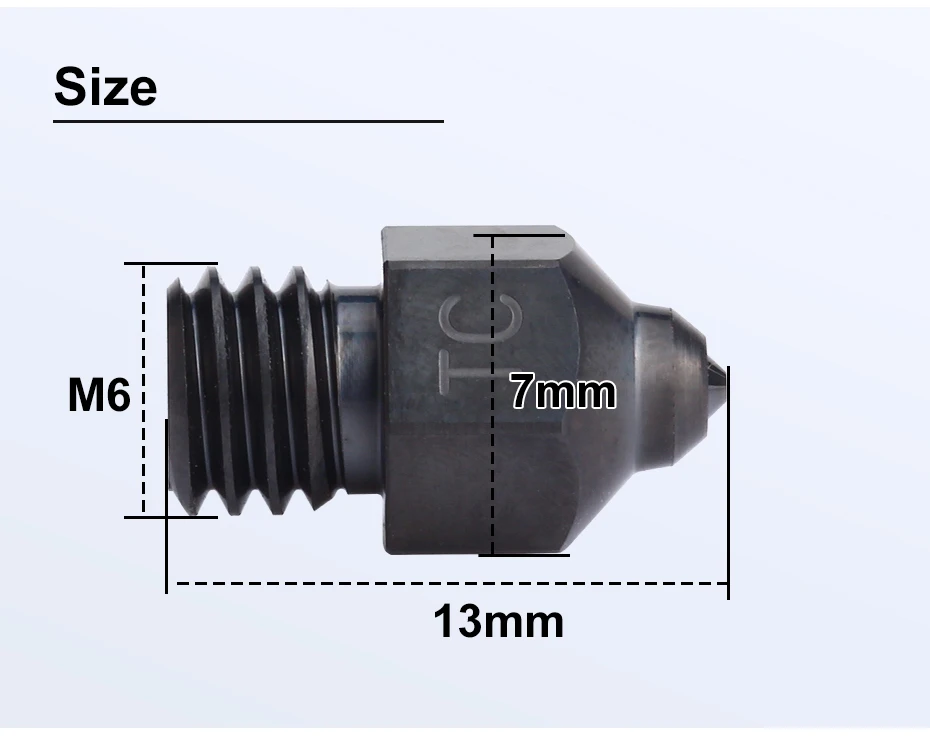 MK8 Tungsten Carbide Nozzle