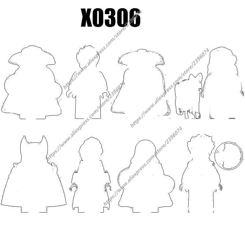 Фигурки-конструкторы X0306 XH1648 XH1649 XH1650 XH1651 XH1652 XH1653 XH1654 XH1655, 1 шт.