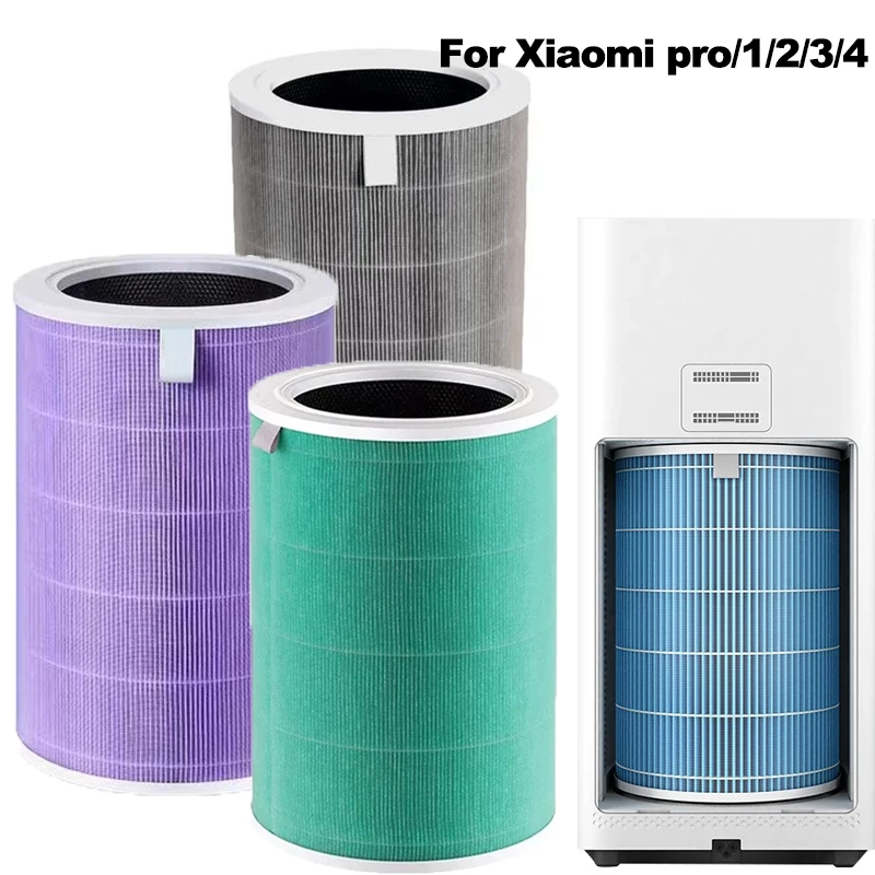 

True HEPA Replacement Filter Compatible for Xiaomi 1/2/3/4/Pro Air Purifier High-Efficiency Activated Carbon Pre-Filter For Mi