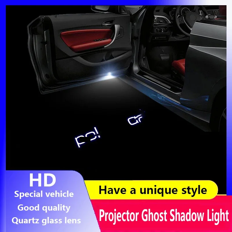 2 Pz Led Hd Logo Per Polestar 1 Polestar 2 Car Door Light Projector Ghost Shadow Light Welcome Light Atmosfera Di Cortesia
