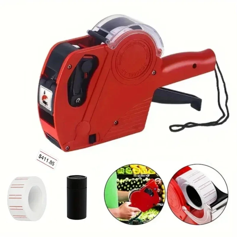 Price tag Gun with Labels Kit Label Maker Numerical Pricing Gun Kit for Office Retail Shop Grocery Store Organization Marking