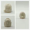 100 pcs pure white helmet head Figure Building Block Model accessories Toys for children minifigures 6