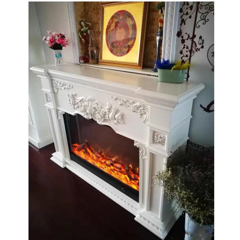 1,2M French Style Freestanding Decor Electric Fireplaces Mantels Indoor