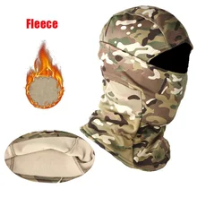 Winter Fleece Tactical Military Balaclava Outdoor Hunting Cycling Hiking Skiing Scarf Snowboard Face Mask Windproof Men Women tanie tanio Drukuj POLIESTER CN (pochodzenie) Guangdong Aktywne Tactical Balaclava