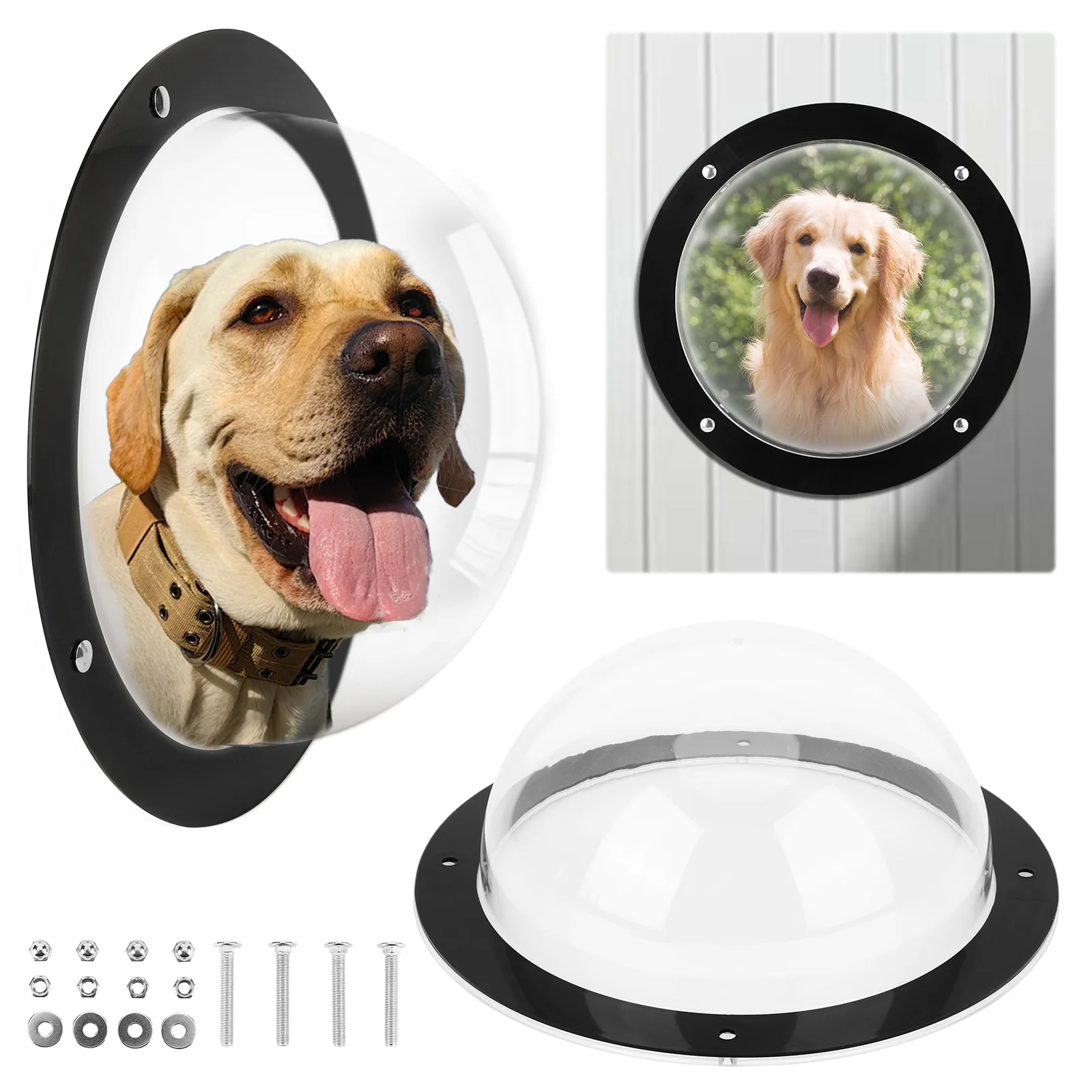 Acrylic Dog Window Peek Porthole for Pets