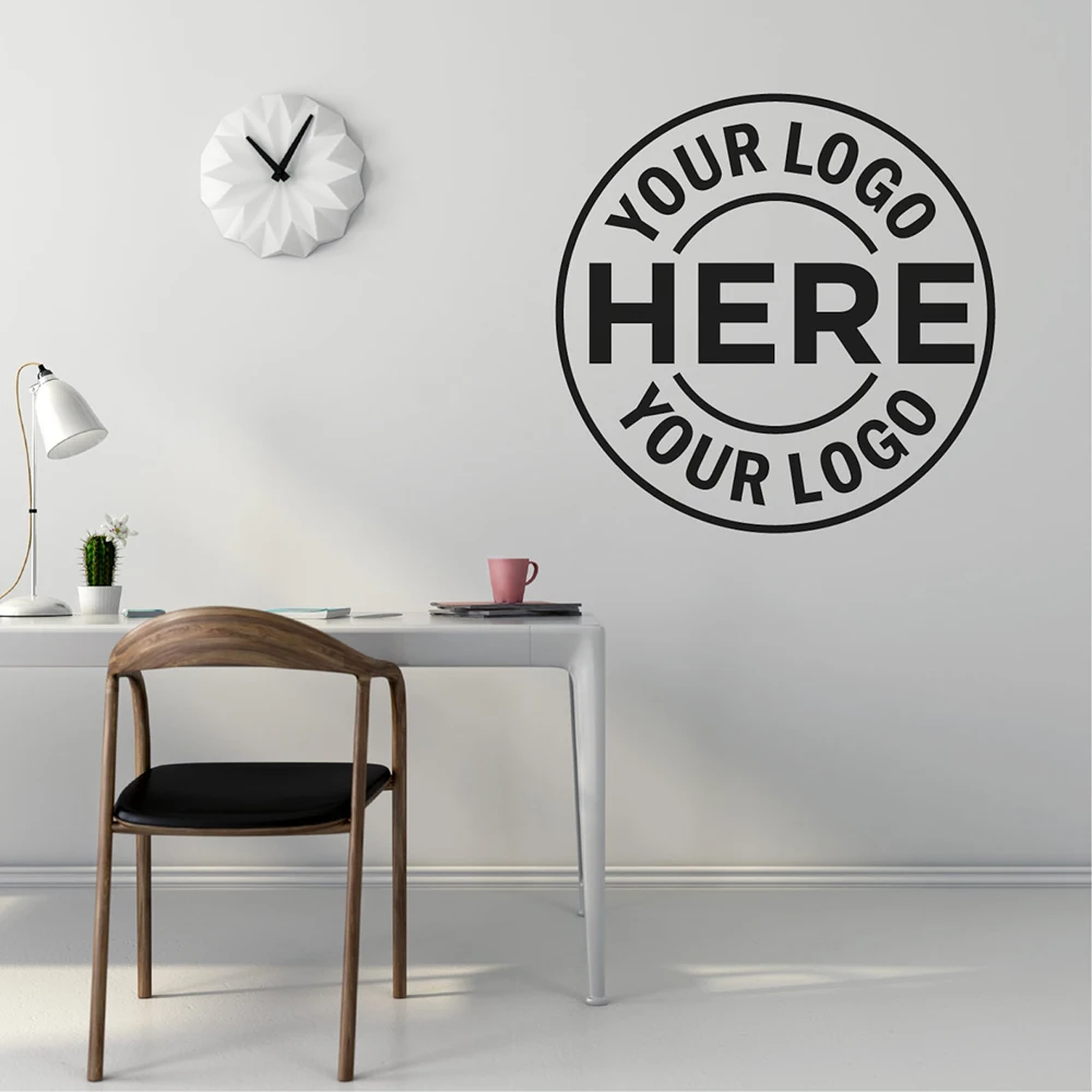 BUSINESS Decal Sticker Personalised Vinyl Business Round/Square Door Window/Wall wall stickers,window stickers