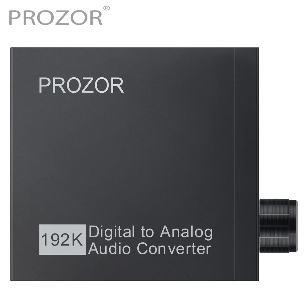 Prozor Digital to Analog Audio Converter Optical Out to RCA DAC Decoder  192KHz