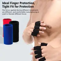 10pcs Nylon Finger Sleeve Support Thumb Brace Protector Gear Breathable Elastic Finger Tape For Basketball Tennis Sports Gym 2