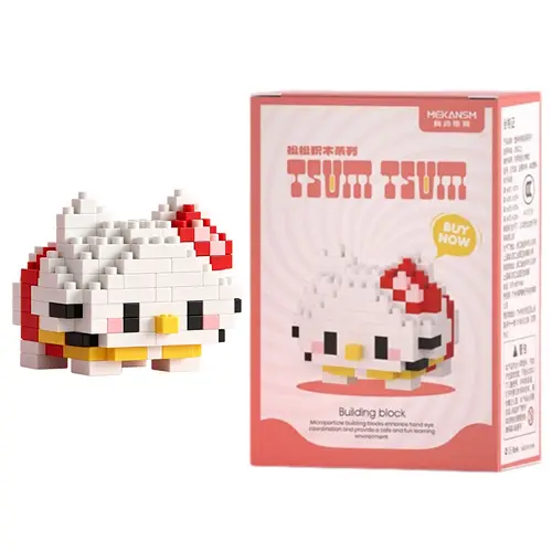 99 style SANRIO Hello Kitty Building Blocks Cartoon Figures Kuromi Bricks My Melody Children's Assembly Toys Cinnamoroll Gift - Image 11