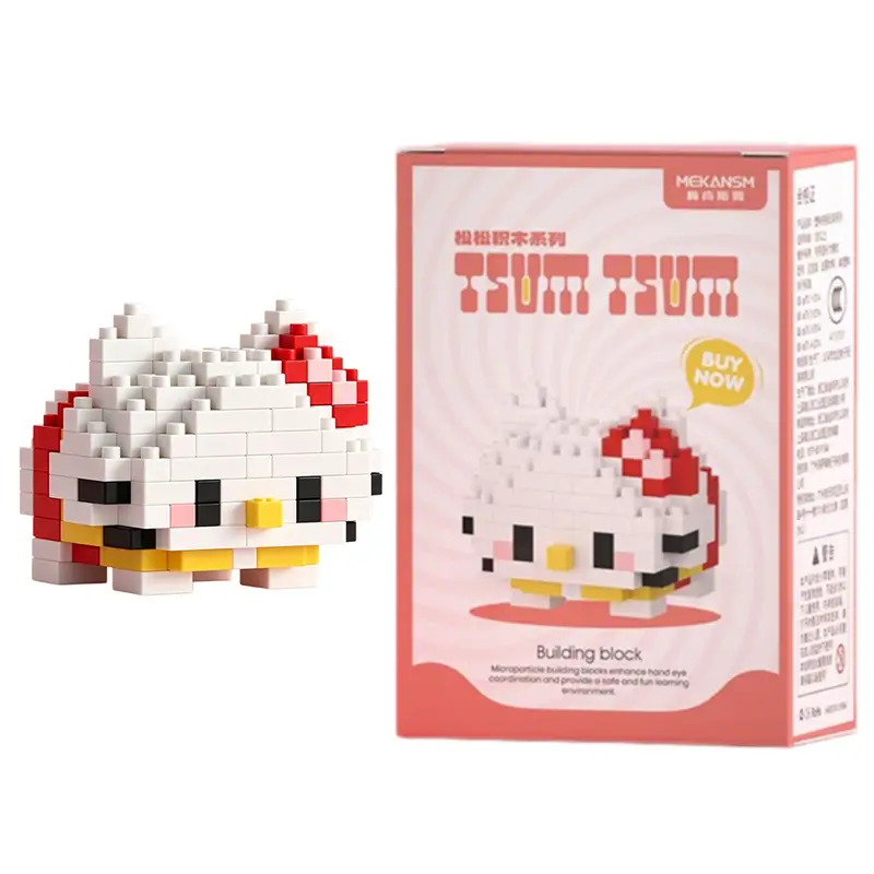 99 style SANRIO Hello Kitty Building Blocks Cartoon Figures Kuromi Bricks My Melody Children's Assembly Toys Cinnamoroll Gift - Image 11