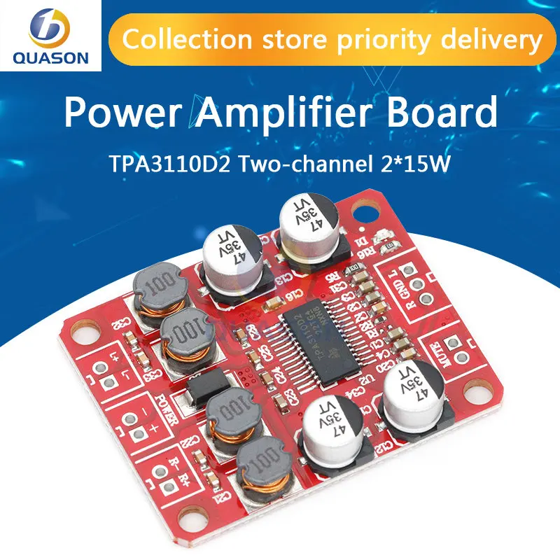 Tpa3110d2 Digital Power Amplifier Board Two-channel 2*15w Stereo 3110 ...