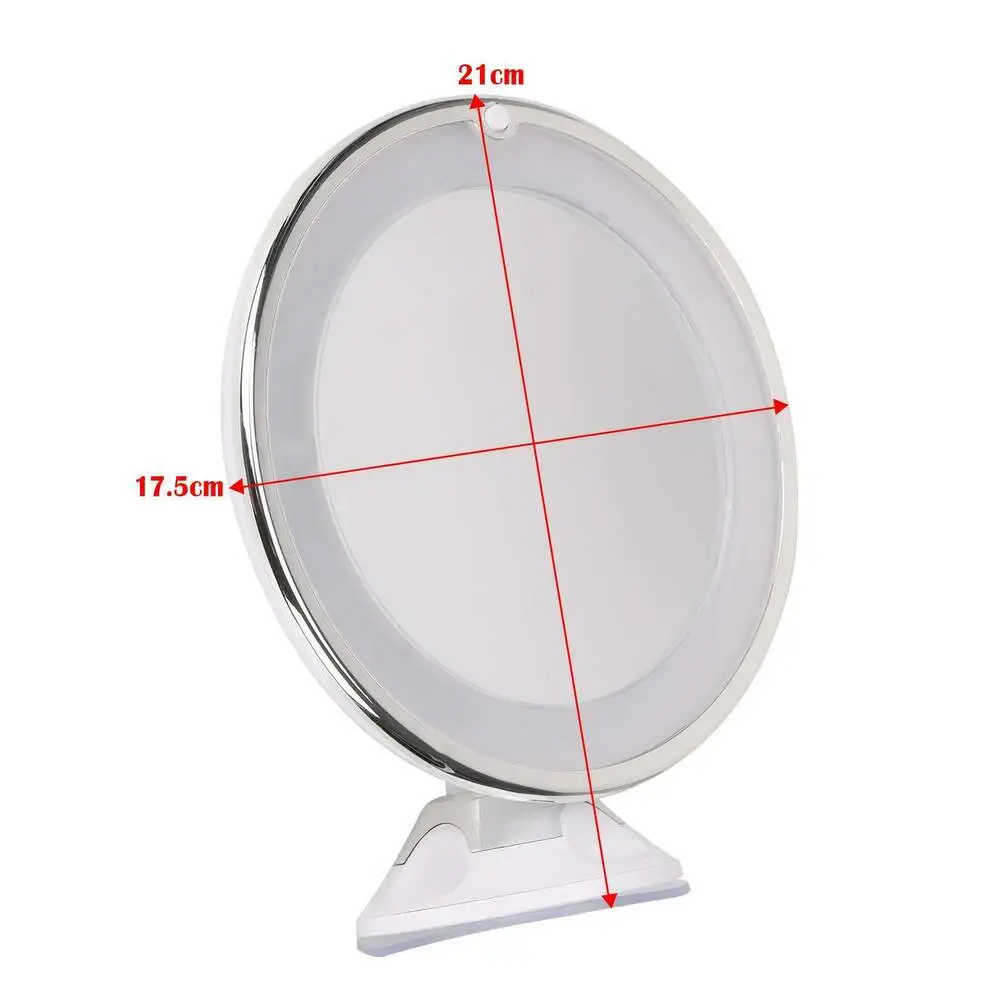 Flexible Makeup Mirror 10x Magnifying Mirrors 14 Led Lighted Touch Screen Vanity Mirror Portable Dressing Table Cosmetic Mirrors 3