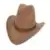 Cowboy Hat for Men Women Felt Wide Brim Cowgirl Hat with Strap 1