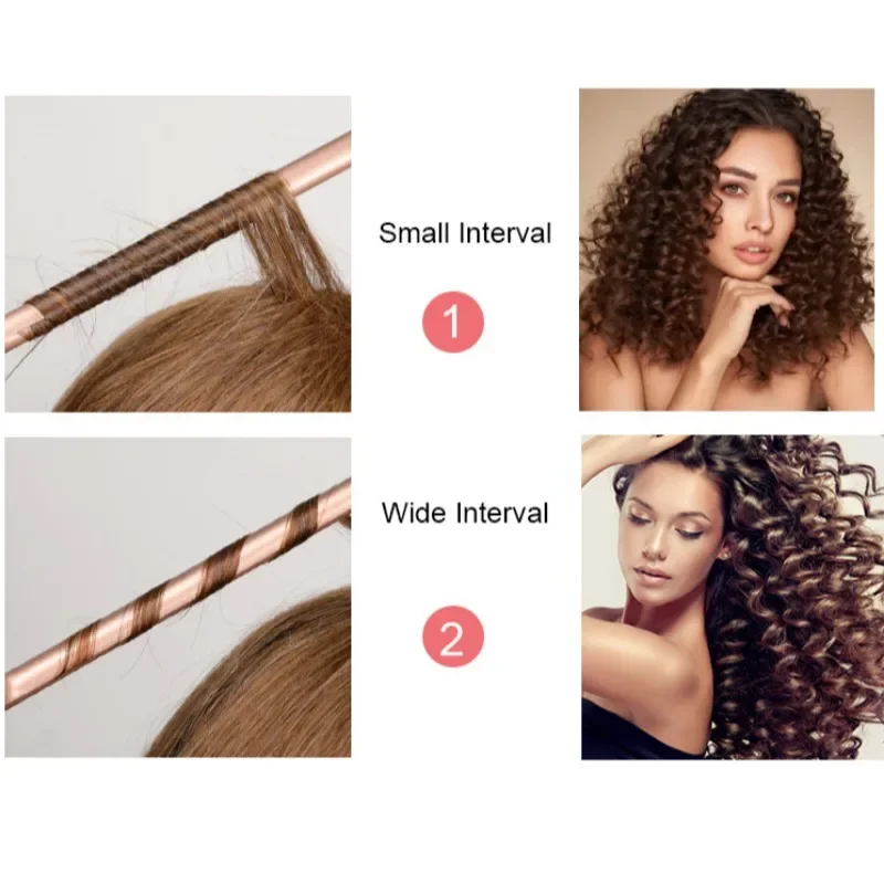 Mini Hair Curling Iron 9mm Curler Wand Professional Curly Tongs Ceramic Electric Salon Styling Tool Small Crimping Iron hair curler hair iron hair tools