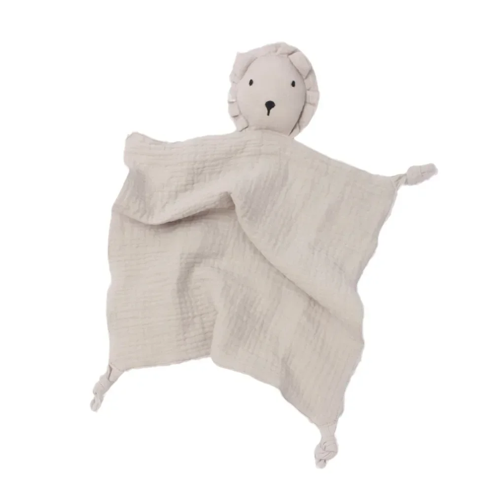 Soft Cotton Baby Comforter Blanket Lion Shaped Newborn Sleeping Dolls Toy Kids Newborn Soothe Appease Towel Bibs cotton blanket,swaddle blanket
