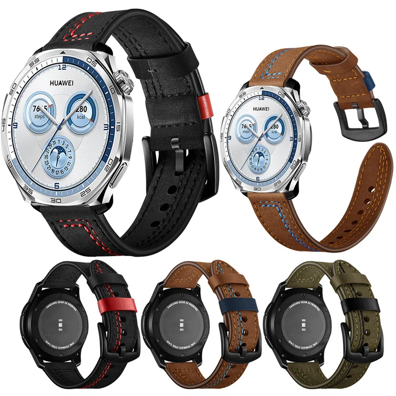 Premium Quick Release Leather Watchbands - Casual Smart Watch Strap & Soft Bracelet Wristband