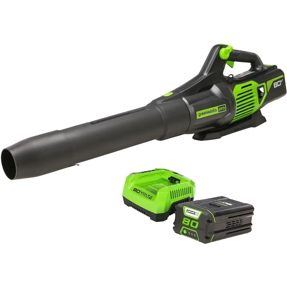 

80V (170 MPH / 730 CFM / 75+ Compatible Tools) Cordless Brushless Axial Leaf Blower, 4.0Ah Battery and Rapid Charger Included
