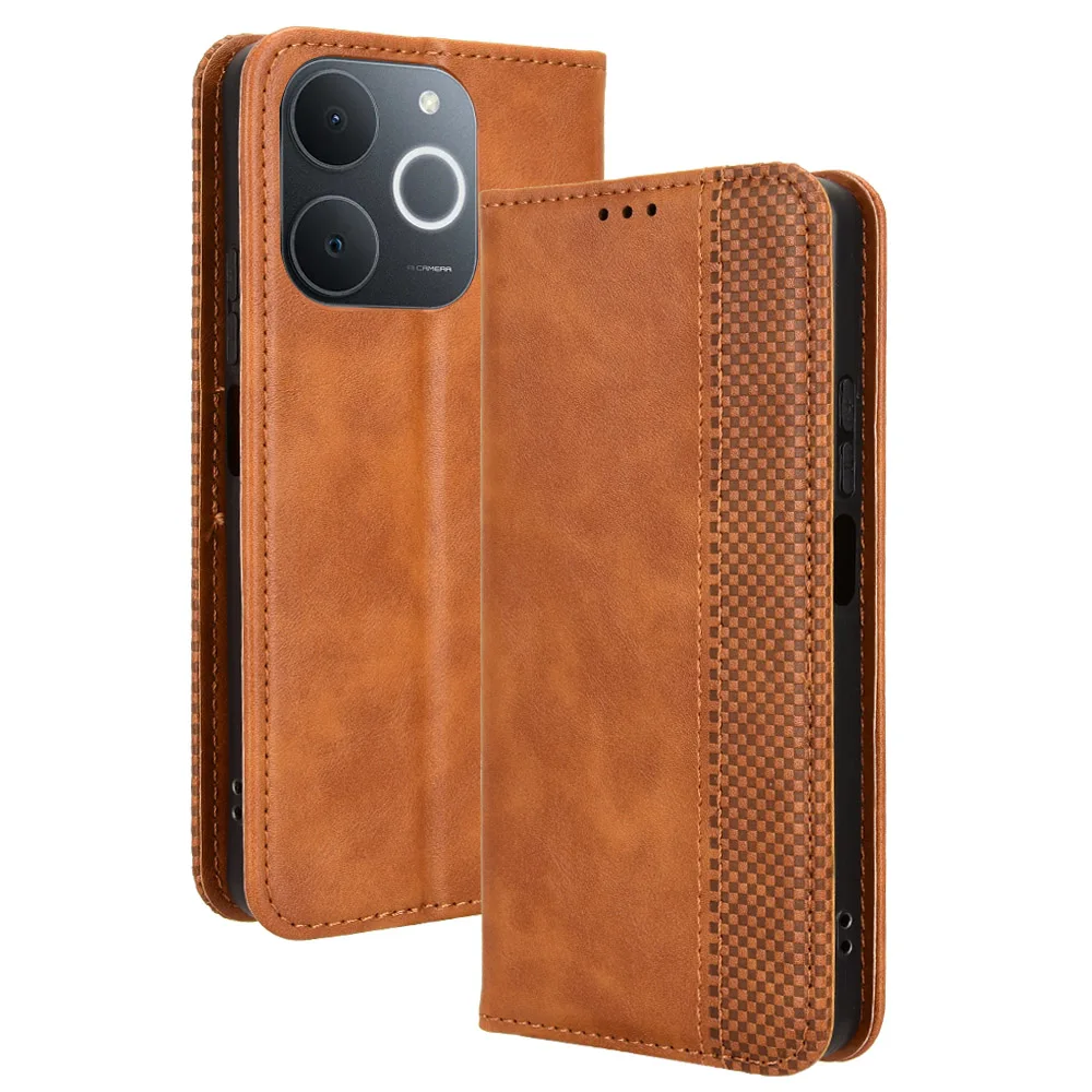 Premium PU Leather Flip Wallet Phone Case - Anti-Knock Protection