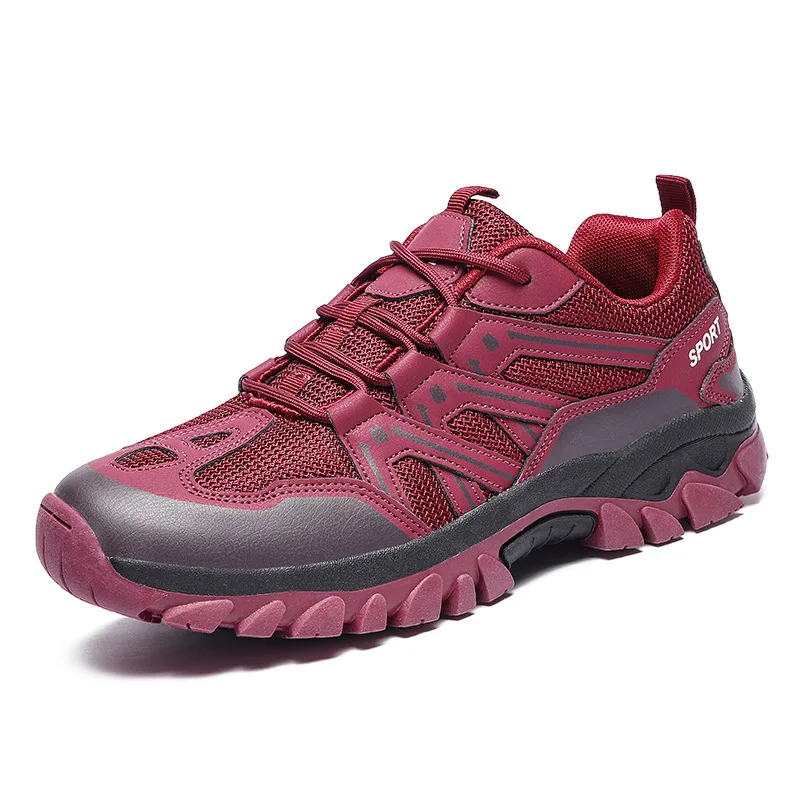 Men's and women's hiking shoes hiking and mountaineering shoes anti-slip breathable comfortable hiking and fishing sports shoes
