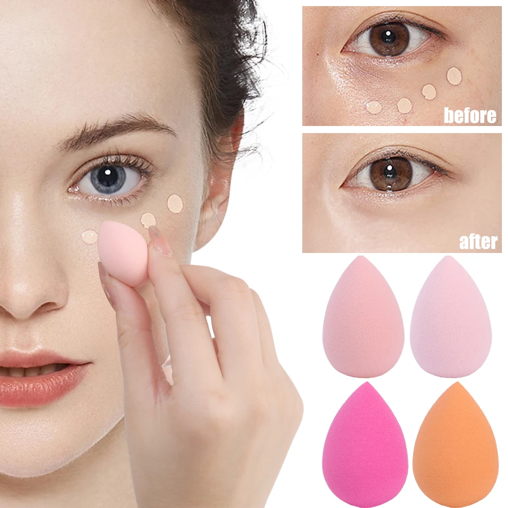 Mini Makeup Sponge Randomly Color Shapes Gourd Water Drop Design Cosmetic Puff Dry Wet Use Concealer Cosmetics Application Tools 2