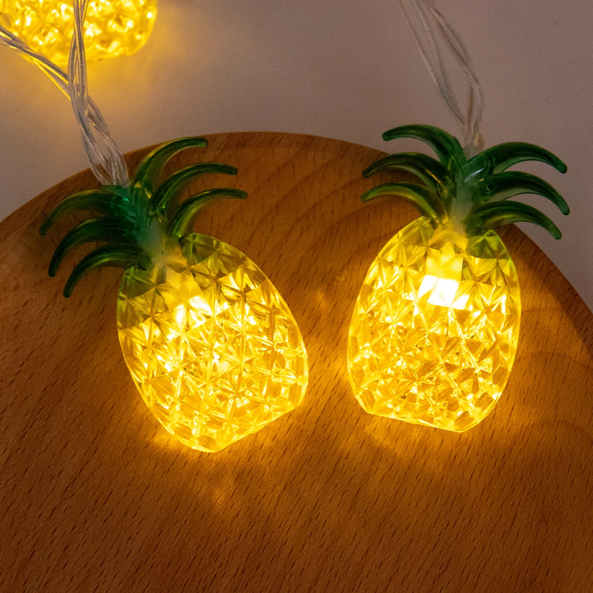 ALEGRE Hawaii Lichterkette 3m 20 LED | Mit Ananas, Flamingo & Palmen | Batteriebetrieben Für Innen & Außen